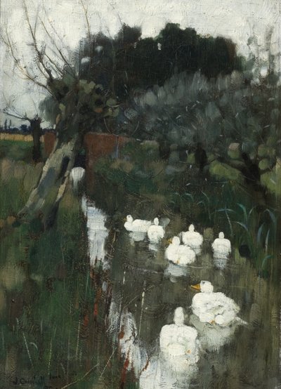 A Lincolnshire Stream by Joseph Crawhall